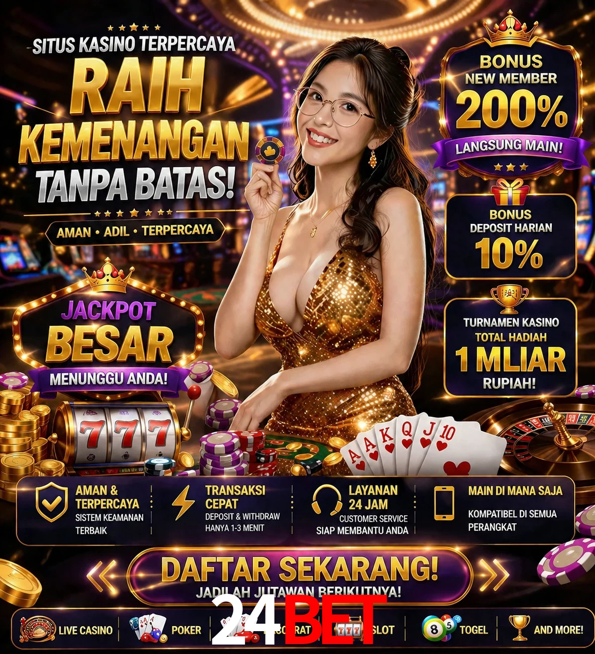 Roleta e blackjack 24bet